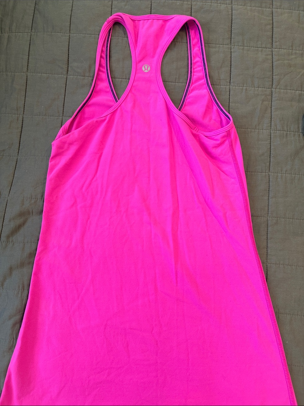 lululemon athletica Bright Pink Racerback Workout Tank - Picture 3 of 4